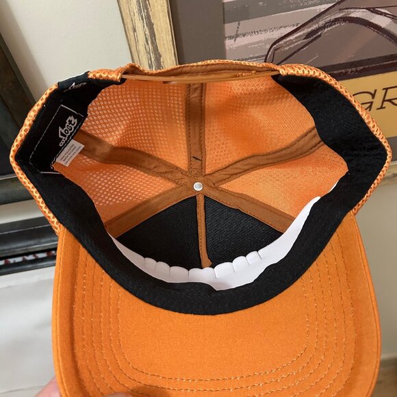 ...Lost Lost Enterprises Essential Orange Trucker Baseball Hat Cap Snapback NWT - Picture 3 of 5